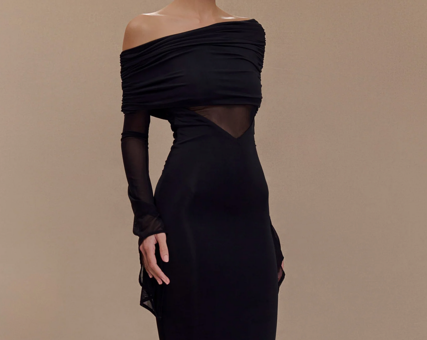 Black Mesh Rose