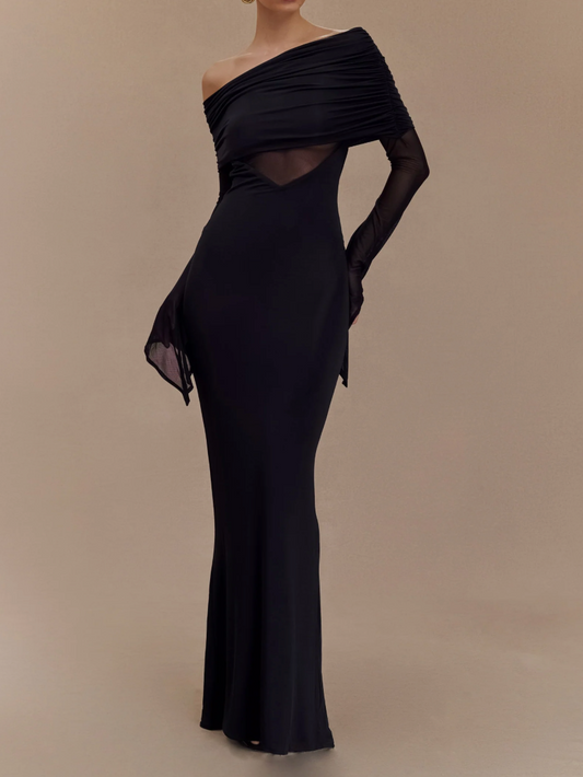 Black Mesh Rose